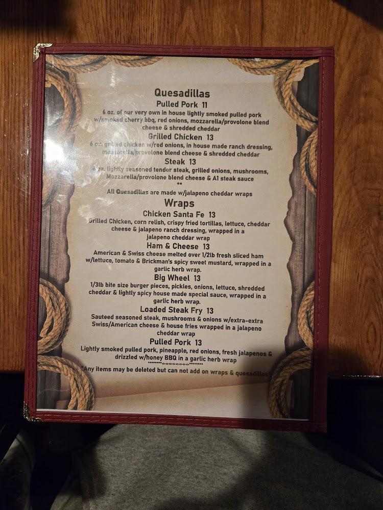 The Wagon Wheel Menu image 4